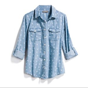 Alexander Jordan Printed Cotton Top